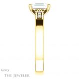Emerald Cut Forever Brilliant Moissanite Engagement Ring #GTJ1232-emerald-fb-y