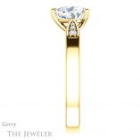 Heart Shaped Forever Brilliant Moissanite Engagement Ring #GTJ1232-heart-fb-y