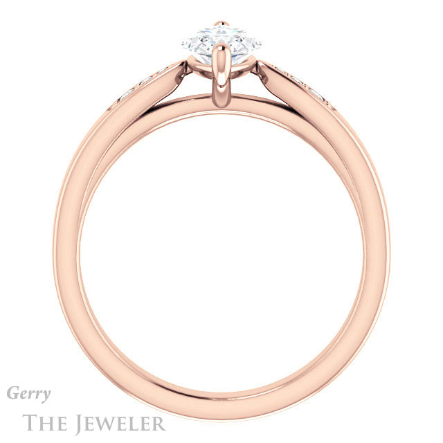 Marquise Cut Forever One Moissanite Engagement Ring #GTJ1232-marquise-fb-r 2 Marquise Cut Forever Brilliant Moissanite Engagement Ring #GTJ1232-marquise-fb-r