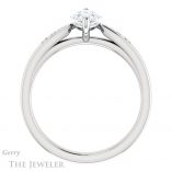 Marquise Cut Forever Brilliant Moissanite Engagement Ring #GTJ1232-marquise-fb-w