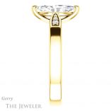Marquise Cut Forever One Moissanite Engagement Ring #GTJ1232-marquise-fb-y 3 Marquise Cut Forever Brilliant Moissanite Engagement Ring #GTJ1232-marquise-fb-y