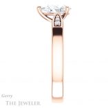 Pear Shaped Forever One Moissanite Engagement Ring #GTJ1232-pear-fb-r 3 Pear Shaped Forever Brilliant Moissanite Engagement Ring #GTJ1232-pear-fb-r