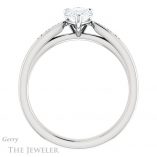 Pear Shaped Forever Brilliant Moissanite Engagement Ring #GTJ1232-pear-fb-w