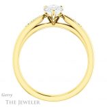Pear Shaped Forever Brilliant Moissanite Engagement Ring #GTJ1232-pear-fb-y