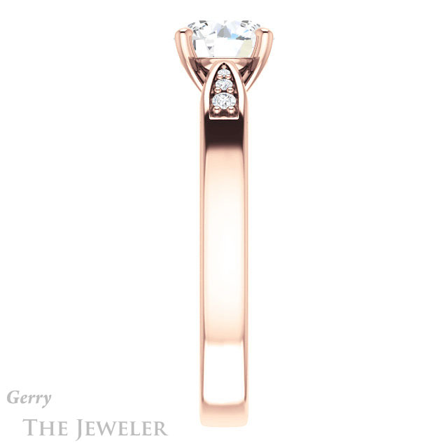 Round Cut Forever One Moissanite Engagement Ring #GTJ1232-round-fo-r 3 Round Cut Forever One Moissanite Engagement Ring #GTJ1232-round-fo-r