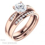 Round Cut Forever One Moissanite Engagement Ring #GTJ1232-round-fo-r 6 Round Cut Forever One Moissanite Engagement Ring #GTJ1232-round-fo-r