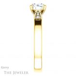 Round Cut Forever One Moissanite Engagement Ring #GTJ1232-round-fo-y 3 Round Cut Forever One Moissanite Engagement Ring #GTJ1232-round-fo-y