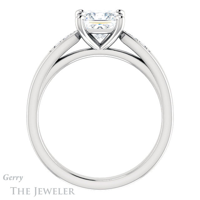 Princess Cut Forever One Moissanite Engagement Ring #GTJ1232-square-fo-w