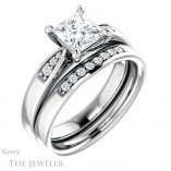 Princess Cut Forever One Moissanite Engagement Ring #GTJ1232-square-fo-w
