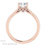 Cushion Cut Forever One Moissanite Engagement Ring #GTJ1238-cushion-fo-r