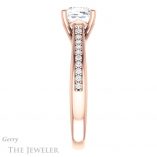 Cushion Cut Forever One Moissanite Engagement Ring #GTJ1238-cushion-fo-r