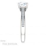 Cushion Cut Forever One Moissanite Engagement Ring #GTJ1238-cushion-fo-w 3 Cushion Cut Forever One Moissanite Engagement Ring #GTJ1238-cushion-fo-w
