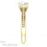 Cushion Cut Forever One Moissanite Engagement Ring #GTJ1238-cushion-fo-y 3 Cushion Cut Forever One Moissanite Engagement Ring #GTJ1238-cushion-fo-y