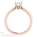 Emerald Cut Forever Brilliant Moissanite Engagement Ring #GTJ1238-emerald-fb-r