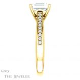 Emerald Cut Forever Brilliant Moissanite Engagement Ring #GTJ1238-emerald-fb-y