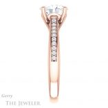 Oval Shaped Forever One Moissanite Engagement Ring #GTJ1238-oval-fo-r