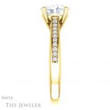 Oval Shaped Forever One Moissanite Engagement Ring #GTJ1238-oval-fo-y
