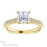 Princess Cut Forever One Moissanite Engagement Ring #GTJ1238-square-fo-y 1 Princess Cut Forever One Moissanite Engagement Ring #GTJ1238-square-fo-y