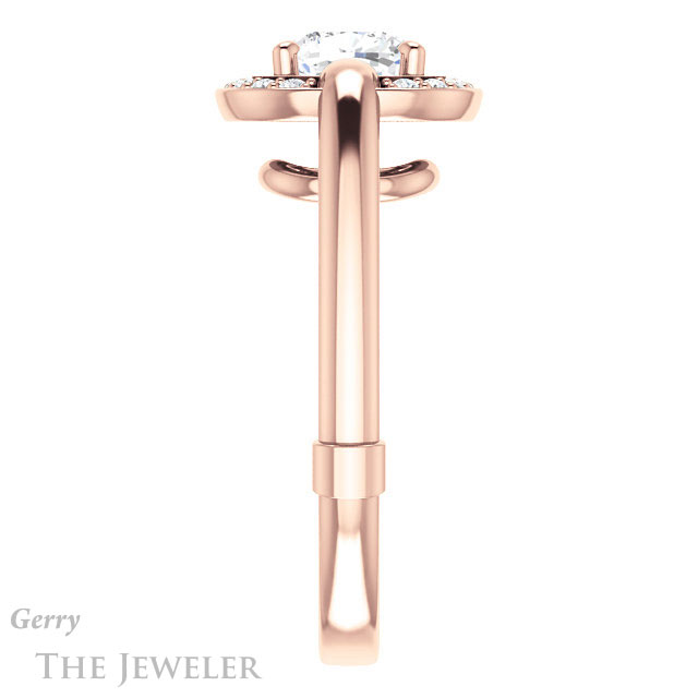 Cushion Cut Forever One Moissanite Engagement Ring #GTJ1239-cushion-fo-r | Gerry The Jeweler Cushion Cut Forever One Moissanite Engagement Ring #GTJ1239-cushion-fo-r