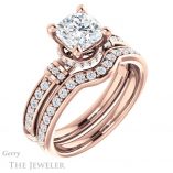 Cushion Cut Forever One Moissanite Engagement Ring #GTJ1240-cushion-fo-r 6 Cushion Cut Forever One Moissanite Engagement Ring #GTJ1240-cushion-fo-r