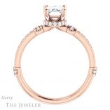 Emerald Cut Forever Brilliant Moissanite Engagement Ring #GTJ1240-emerald-fb-r