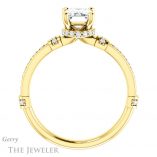 Emerald Cut Forever Brilliant Moissanite Engagement Ring #GTJ1240-emerald-fb-y