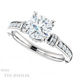 Round Cut Forever One Moissanite Engagement Ring #GTJ1240-round-fo-w 5 Round Cut Forever One Moissanite Engagement Ring #GTJ1240-round-fo-w