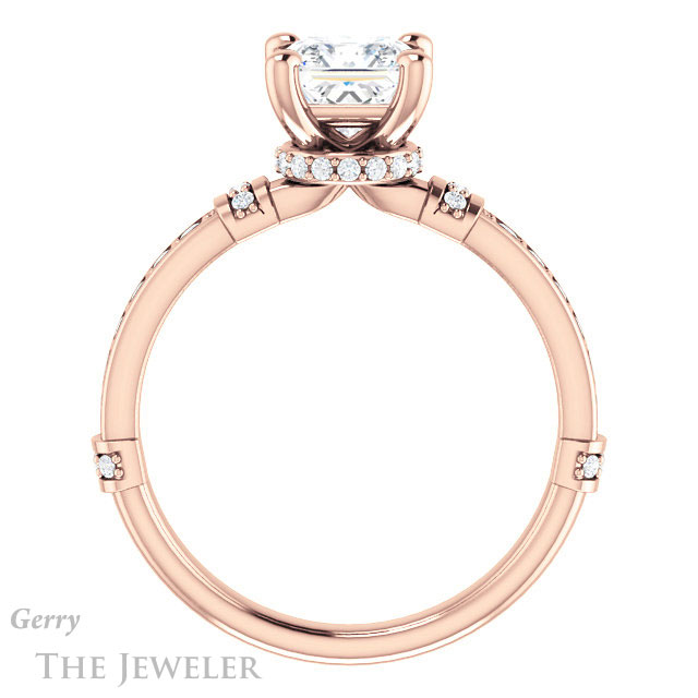 Princess Cut Forever One Moissanite Engagement Ring #GTJ1240-square-fo-r