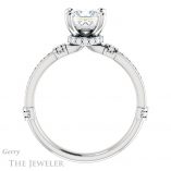 Princess Cut Forever One Moissanite Engagement Ring #GTJ1240-square-fo-w 2 Princess Cut Forever One Moissanite Engagement Ring #GTJ1240-square-fo-w