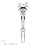 Princess Cut Forever One Moissanite Engagement Ring #GTJ1240-square-fo-w 3 Princess Cut Forever One Moissanite Engagement Ring #GTJ1240-square-fo-w