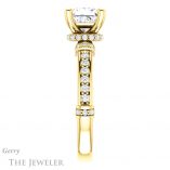 Princess Cut Forever One Moissanite Engagement Ring #GTJ1240-square-fo-y
