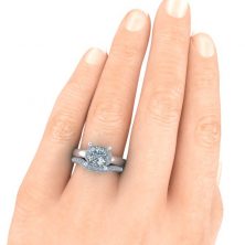 GTJ1241 square w set dwb hand 2 | Gerry The Jeweler