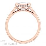Emerald Cut Forever Brilliant Moissanite Engagement Ring #GTJ1242-emerald-fb-r