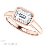 Emerald Cut Forever Brilliant Moissanite Engagement Ring #GTJ1242-emerald-fb-r