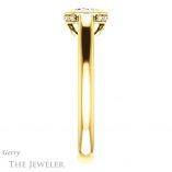 Emerald Cut Forever Brilliant Moissanite Engagement Ring #GTJ1242-emerald-fb-y