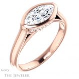 Marquise Cut Forever Brilliant Moissanite Engagement Ring #GTJ1242-marquise-fb-r