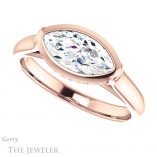 Marquise Cut Forever Brilliant Moissanite Engagement Ring #GTJ1242-marquise-fb-r