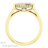 Marquise Cut Forever One Moissanite Engagement Ring #GTJ1242-marquise-fb-y 2 Marquise Cut Forever Brilliant Moissanite Engagement Ring #GTJ1242-marquise-fb-y