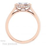 Oval Shaped Forever One Moissanite Engagement Ring #GTJ1242-oval-fo-r 2 Oval Shaped Forever One Moissanite Engagement Ring #GTJ1242-oval-fo-r
