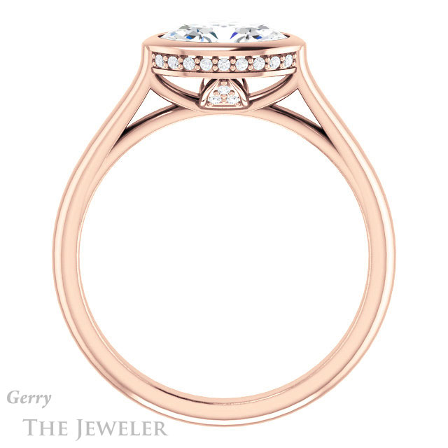 Oval Shaped Forever One Moissanite Engagement Ring #GTJ1242-oval-fo-r 2 Oval Shaped Forever One Moissanite Engagement Ring #GTJ1242-oval-fo-r