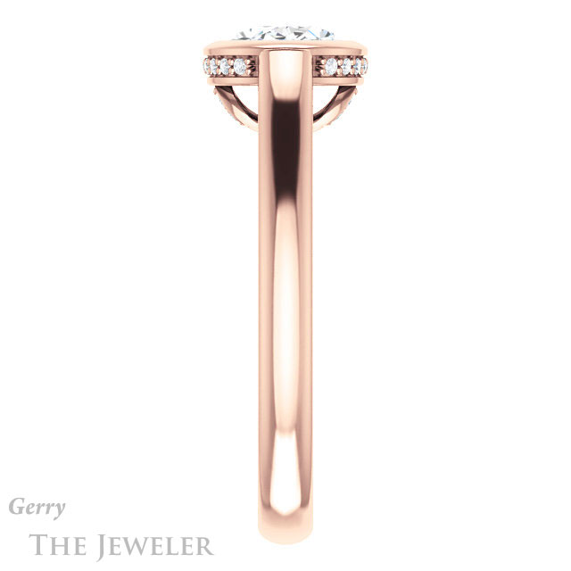 Oval Shaped Forever One Moissanite Engagement Ring #GTJ1242-oval-fo-r 3 Oval Shaped Forever One Moissanite Engagement Ring #GTJ1242-oval-fo-r
