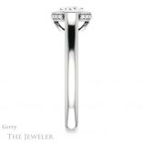 Oval Shaped Forever One Moissanite Engagement Ring #GTJ1242-oval-fo-w