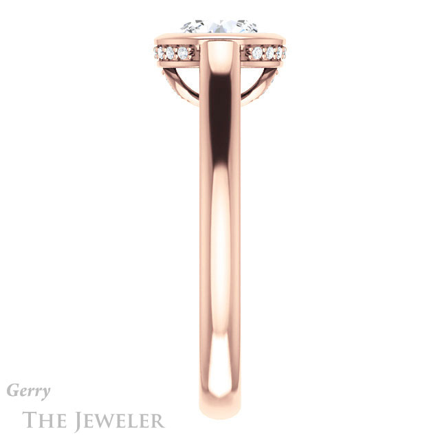 Round Cut Forever One Moissanite Engagement Ring #GTJ1242-round-fo-r 3 Round Cut Forever One Moissanite Engagement Ring #GTJ1242-round-fo-r