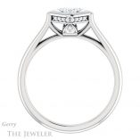 Princess Cut Forever One Moissanite Engagement Ring #GTJ1242-square-fo-w 2 Princess Cut Forever One Moissanite Engagement Ring #GTJ1242-square-fo-w