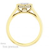 Princess Cut Forever One Moissanite Engagement Ring #GTJ1242-square-fo-y 2 Princess Cut Forever One Moissanite Engagement Ring #GTJ1242-square-fo-y
