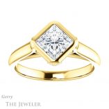 Princess Cut Forever One Moissanite Engagement Ring #GTJ1242-square-fo-y 1 Princess Cut Forever One Moissanite Engagement Ring #GTJ1242-square-fo-y