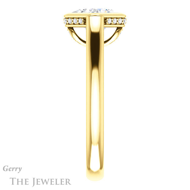 Princess Cut Forever One Moissanite Engagement Ring #GTJ1242-square-fo-y 3 Princess Cut Forever One Moissanite Engagement Ring #GTJ1242-square-fo-y