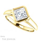 Princess Cut Forever One Moissanite Engagement Ring #GTJ1242-square-fo-y 5 Princess Cut Forever One Moissanite Engagement Ring #GTJ1242-square-fo-y