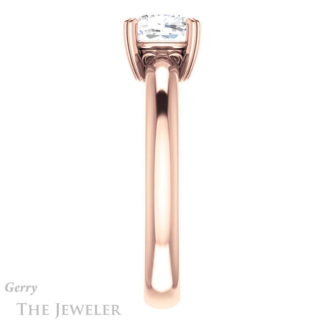 Cushion Cut Forever One Moissanite Engagement Ring #GTJ1243-cushion-fo-r 3 Cushion Cut Forever One Moissanite Engagement Ring #GTJ1243-cushion-fo-r