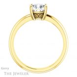Cushion Cut Forever One Moissanite Engagement Ring #GTJ1243-cushion-fo-y 2 Cushion Cut Forever One Moissanite Engagement Ring #GTJ1243-cushion-fo-y